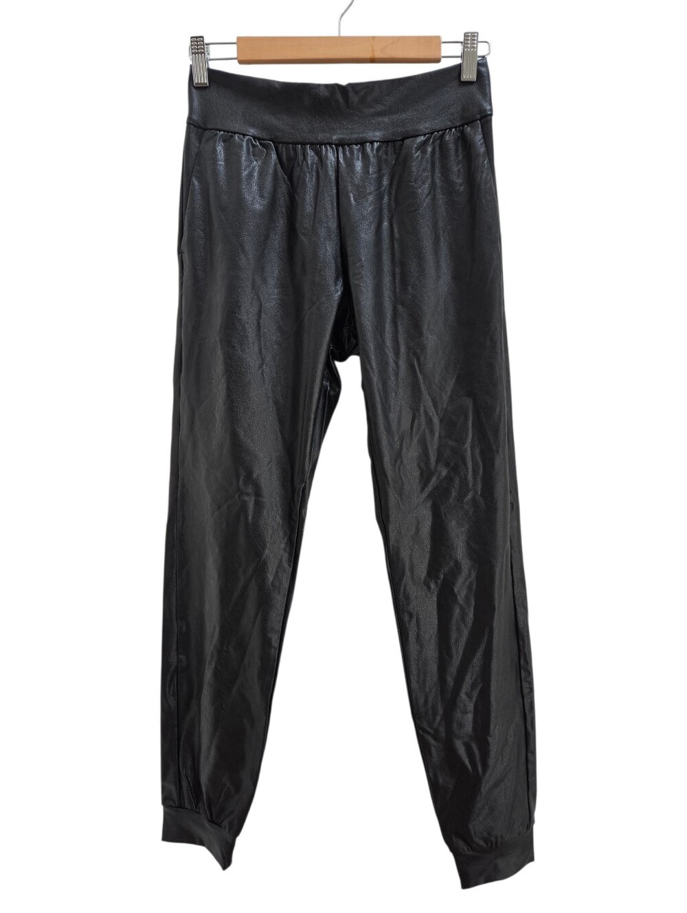 Commando Faux Leather Jogger Pants Black Size S